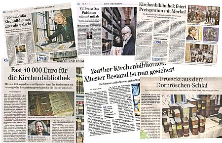 Collage mit Presseausschnitten